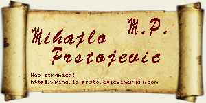 Mihajlo Prstojević vizit kartica